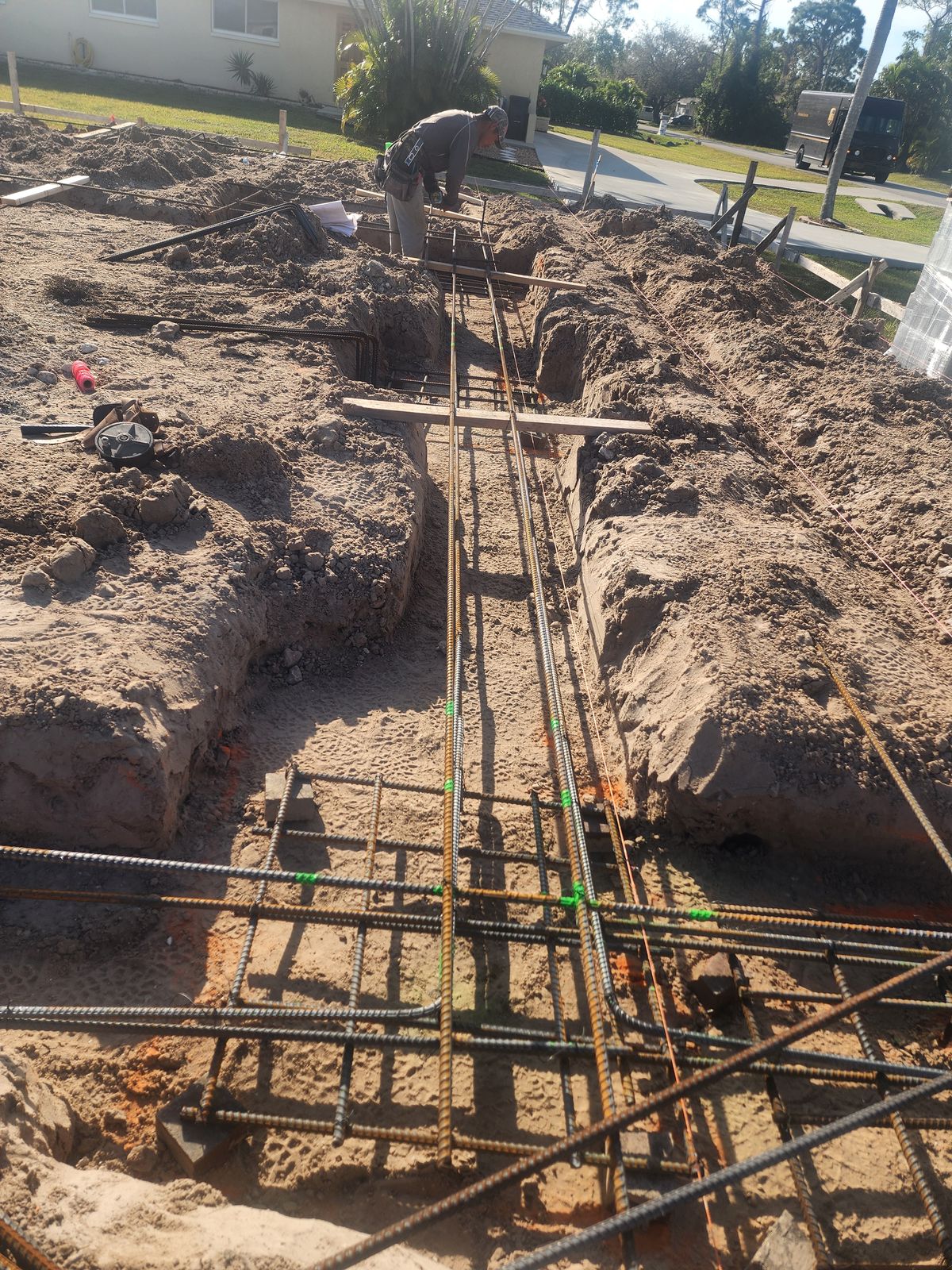 New Custom Home & Steel Building – Footings & slab 1