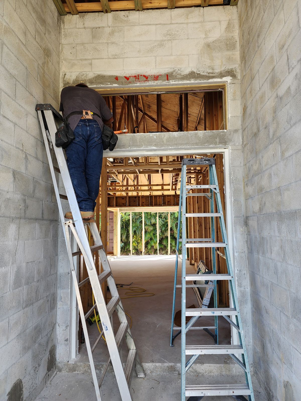New Custom Home & Steel Building – Interior framing 2
